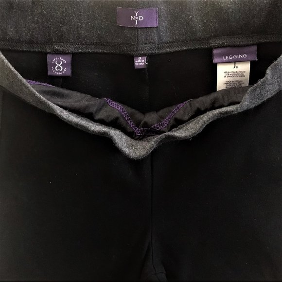 NYDJ Legging Tuxedo Black Grey Pant - Picture 2 of 6